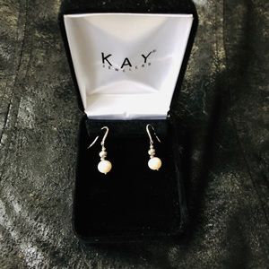 Genuine Kay Jewelers Pearl Earrings